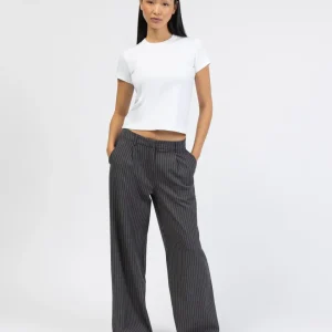 Nadelstreifen Hose mit geraden Bein