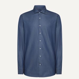 Casual Denim Shirt in Cotton