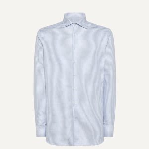 Classic Striped Oxford Shirt in Cotton